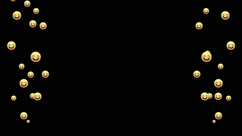 Flying emoji to overlay on video | Stock Video | Pond5