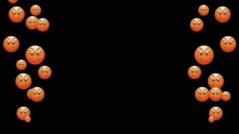 Flying emoji to overlay on video | Stock Video | Pond5