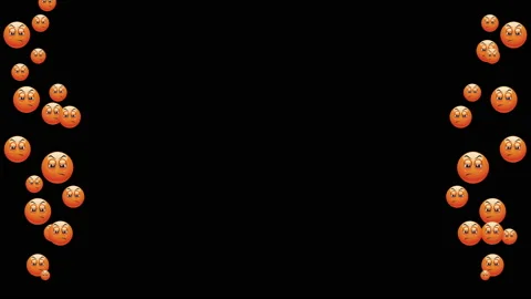 Flying emoji to overlay on video | Stock Video | Pond5