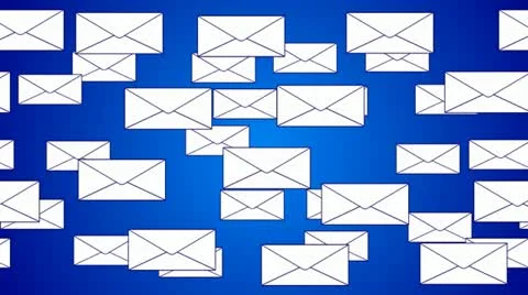 Flying Envelopes Background Animation Video stock 10869628
