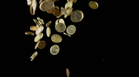 Flying euros Vídeos de archivo 12555765