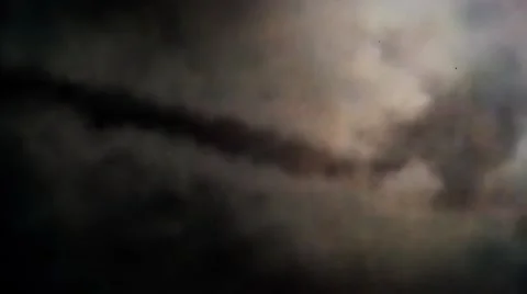 Flying Fast Inside Clouds in a Lightning Storm Stock Footage 64648550