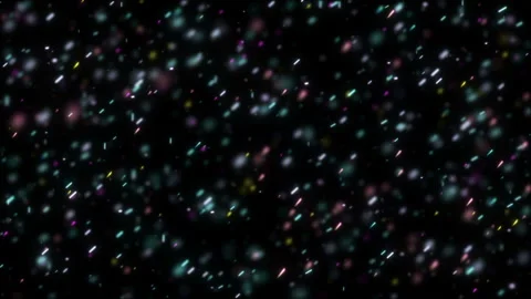 Flying up festive candy. Depth of field.Abstract background with shining bokeh Stock Footage 98608807