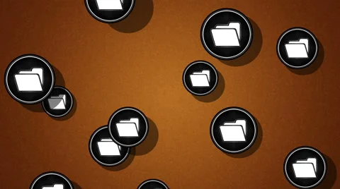 Flying files. Looping. Alpha channel is included. Stock Footage 50558494