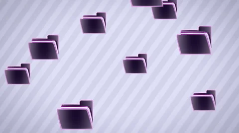 Flying files. Looping. Alpha channel is included. Stock Footage 51053111