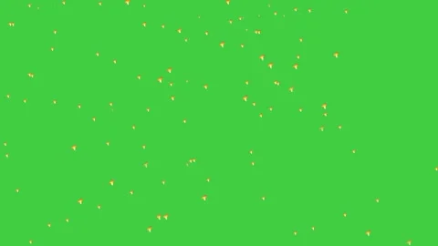 Flying fire particles motion graphics with green screen background 库存影片 247532998