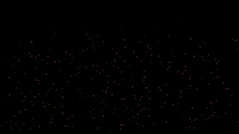 Flying fire sparkles motion graphics with dark background Stock Footage 123946037
