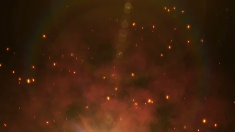 Flying fire sparks in the air 스톡 동영상 89786136
