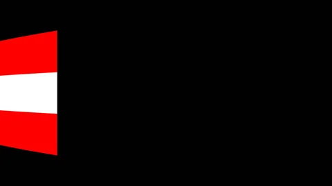 Flying flag of the Austria Stock-Footage 88080649