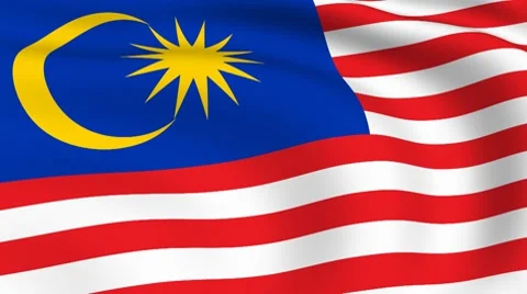 Malaysia Flag Stock Footage ~ Royalty Free Stock Videos | Pond5