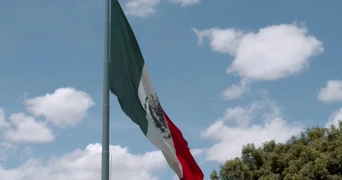 Flying Flag, Mexico Video stock 139241611