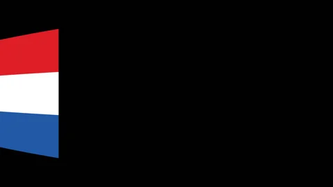 Flying flag of the Netherlands Stock Footage 88169774