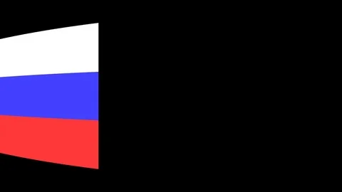 Flying flag of the Russia Stock-Footage 82429078
