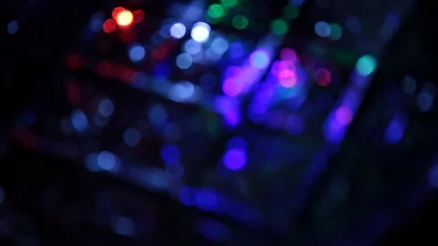 Flying flashes and stripes of light in different colors Stock Footage 106586069