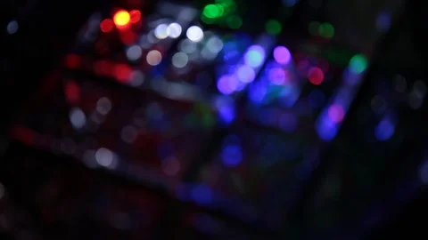 Flying flashes and stripes of light in different colors Stock Footage 106586098