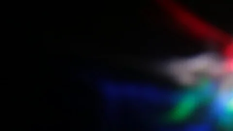 Flying flashes and stripes of light in different colors Stock Footage 106586259