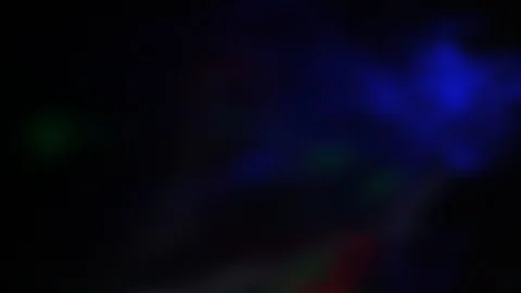 Flying flashes and stripes of light in different colors Stock Footage 106586310