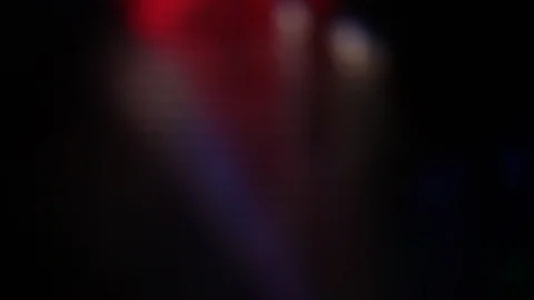 Flying flashes and stripes of light in different colors Stock Footage 106586392