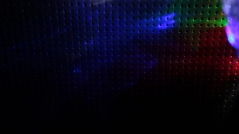 Flying flashes and stripes of light in different colors Stock Footage 106586752