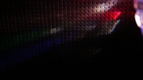 Flying flashes and stripes of light in different colors Stock Footage 106586834