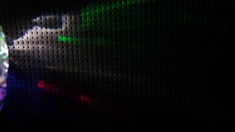 Flying flashes and stripes of light in different colors Stock Footage 106586906