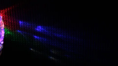 Flying flashes and stripes of light in different colors Stock Footage 106586929