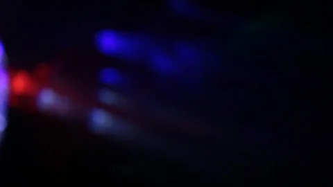 Flying flashes and stripes of light in different colors Stock Footage 106586988