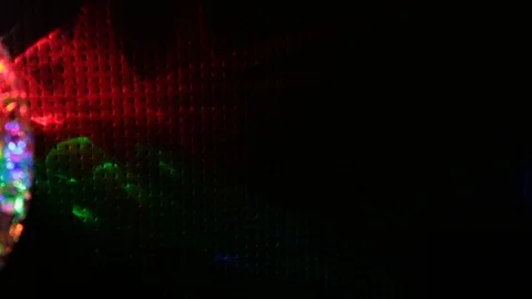 Flying flashes and stripes of light in different colors Stock Footage 106587222