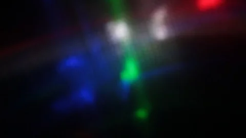 Flying flashes and stripes of light in different colors Stock Footage 107229784