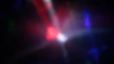 Flying flashes and stripes of light in different colors Stock Footage 107229864