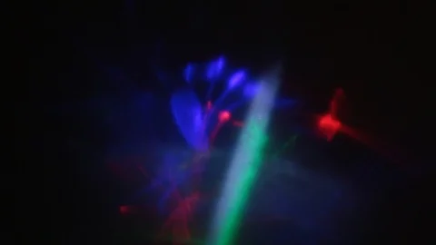 Flying flashes and stripes of light in different colors Stock-Footage 107469943