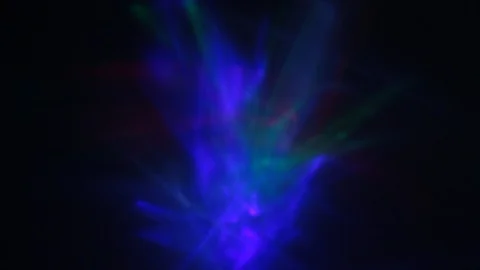 Flying flashes and stripes of light in different colors Stock-Footage 107469963