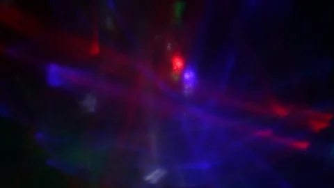 Flying flashes and stripes of light in different colors Stock-Footage 107870110