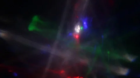 Flying flashes and stripes of light in different colors Stock-Footage 107870161