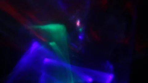 Flying flashes and stripes of light in different colors Stock-Footage 107870245