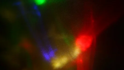 Flying flashes and stripes of light in different colors Stock Footage 122686952