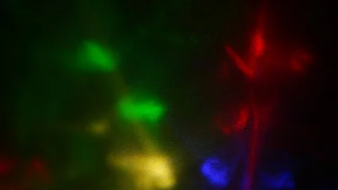 Flying flashes and stripes of light in different colors Video stock 122686997