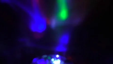 Flying flashes and stripes of light in different colors Video stock 125400486