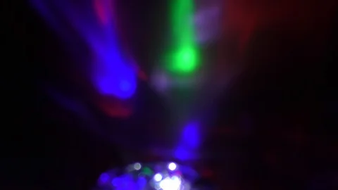 Flying flashes and stripes of light in different colors Stock Footage 125400499