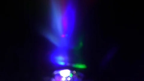 Flying flashes and stripes of light in different colors Video stock 125400535