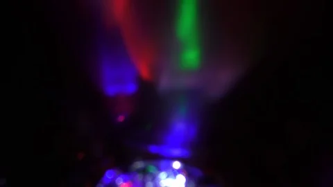 Flying flashes and stripes of light in different colors Video stock 125400568