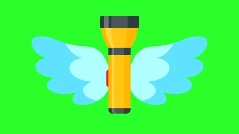 Flying Flashlight with Wings for Guidance and Exploration Concept Video stock 320197905