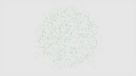 Flying Flies in Circle Shape Stock Footage 254152216