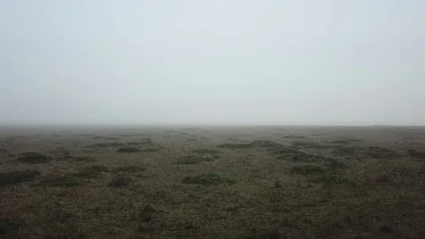 Flying into the fog Stock Footage 95162560