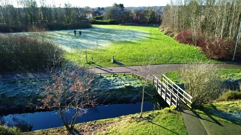 Flying forwards over The River Penk Stock Footage 296778202