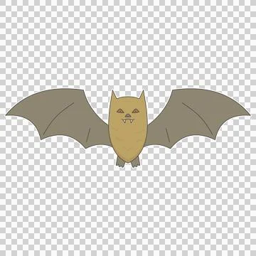Flying fox bat Stock Illustration