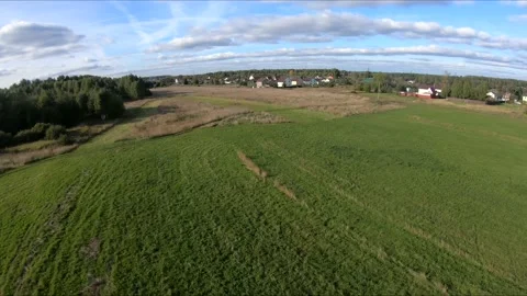 Flying on an fpv drone behind a horse, a girl on a horse Stock Footage 166832598