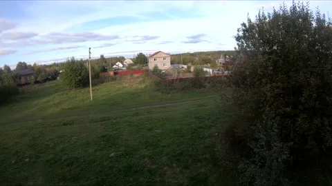 Flying on an fpv drone behind a horse, a girl on a horse Stock Footage 166833065