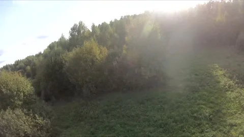 Flying on an fpv drone behind a horse, a girl on a horse Stock Footage 166833260