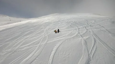 Flying on an FPV drone in the mountains Stock Footage 234379804